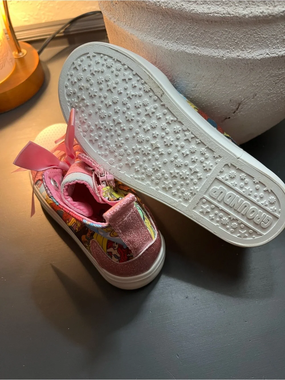 Pink High-Top Kids Sneakers
